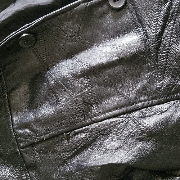 Vintage Leather & Soul button up leather blazer - Picture 4 of 11